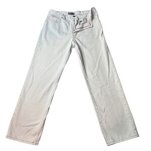 Tony Hawk Jeans Mens 32x30 White HB5001 Straight Leg Skate Streetwear Denim